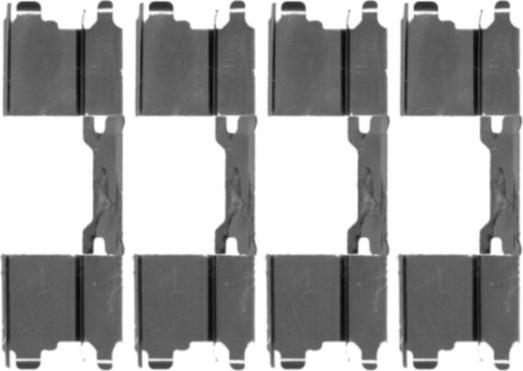 Mintex MBA1762 - Set accesorii, placute frana allinparts.ro