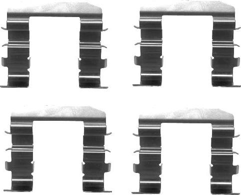 Mintex MBA1708 - Set accesorii, placute frana allinparts.ro