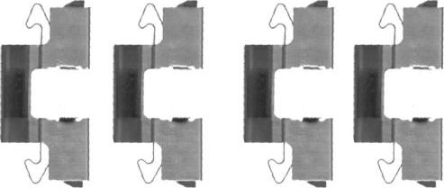 Mintex MBA1714 - Set accesorii, placute frana - allinparts.ro