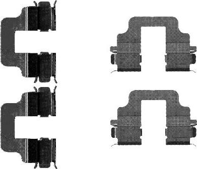Mintex MBA1712 - Set accesorii, placute frana - allinparts.ro