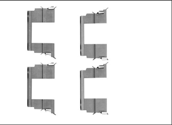 Mintex MBA1783 - Set accesorii, placute frana allinparts.ro