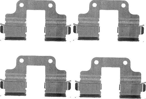 Mintex MBA1739 - Set accesorii, placute frana allinparts.ro