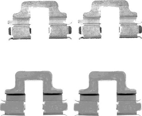 Mintex MBA1731 - Set accesorii, placute frana allinparts.ro