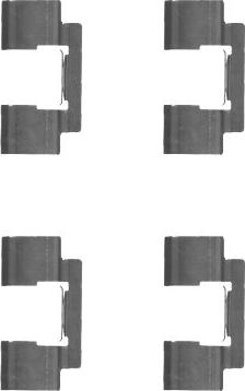 Mintex MBA1732 - Set accesorii, placute frana allinparts.ro