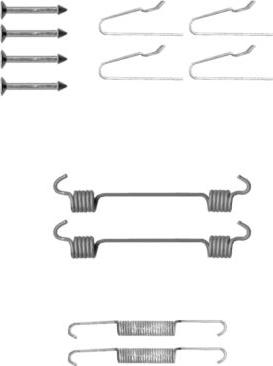 Mintex MBA808 - Set accesorii, saboti frana parcare - allinparts.ro