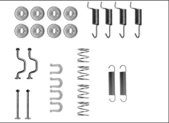 Mintex MBA810 - Set accesorii, saboti frana parcare - allinparts.ro