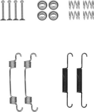 Mintex MBA887 - Set accesorii, saboti frana parcare allinparts.ro