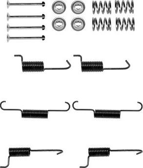 Mintex MBA823 - Set accesorii, saboti frana parcare allinparts.ro