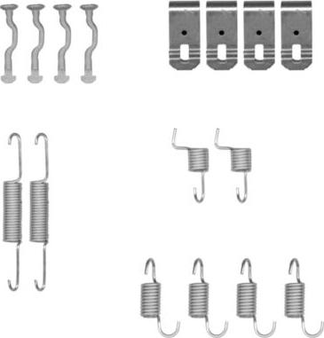 Mintex MBA876 - Set accesorii, saboti frana parcare - allinparts.ro
