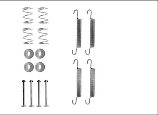 Mintex MBA791 - Set accesorii, saboti frana parcare - allinparts.ro