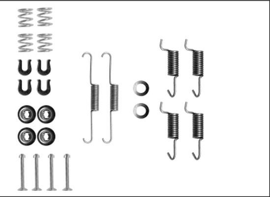 Mintex MBA788 - Set accesorii, saboti frana parcare allinparts.ro