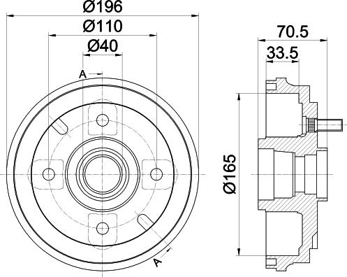 Mintex MBD362 - Tambur frana allinparts.ro