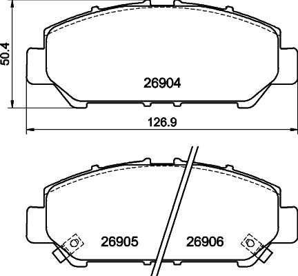 Mintex MDB4410 - Set placute frana,frana disc allinparts.ro