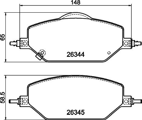 Mintex MDB4434 - Set placute frana,frana disc allinparts.ro