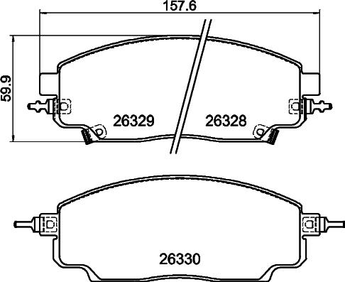 Mintex MDB4433 - Set placute frana,frana disc - allinparts.ro