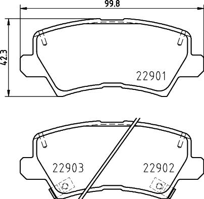 Mintex MDB4049 - Set placute frana,frana disc allinparts.ro