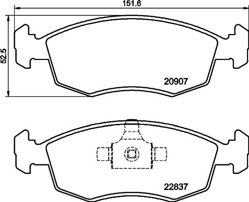 Mintex MDB4007 - Set placute frana,frana disc allinparts.ro