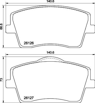 Mintex MDB4147 - Set placute frana,frana disc - allinparts.ro