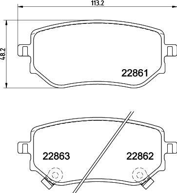Mintex MDB4119 - Set placute frana,frana disc allinparts.ro