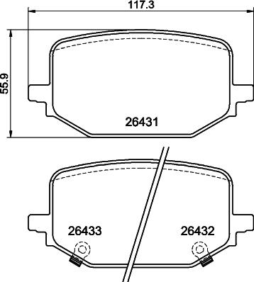 Mintex MDB4306 - Set placute frana,frana disc allinparts.ro