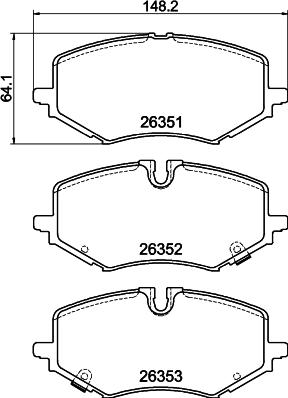Mintex MDB4325 - Set placute frana,frana disc - allinparts.ro