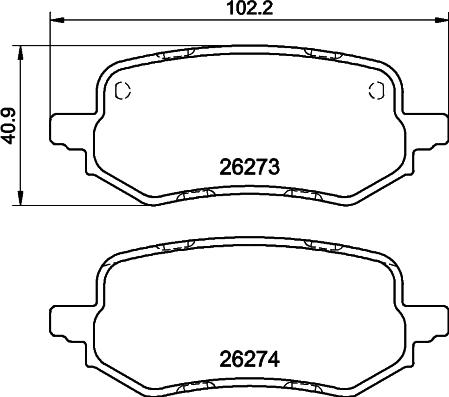 Mintex MDB4286 - Set placute frana,frana disc allinparts.ro