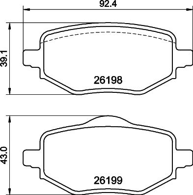 Mintex MDB4279 - Set placute frana,frana disc allinparts.ro