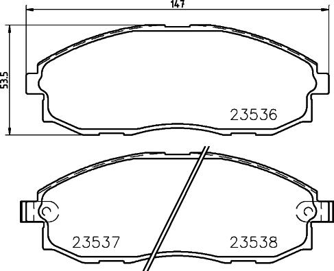 Mintex MDB1903 - Set placute frana,frana disc allinparts.ro