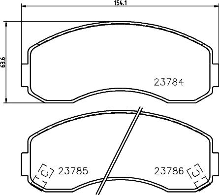Mintex MDB1915 - Set placute frana,frana disc allinparts.ro