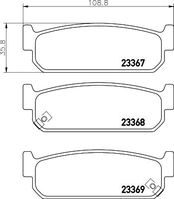 Mintex MDB1929 - Set placute frana,frana disc allinparts.ro
