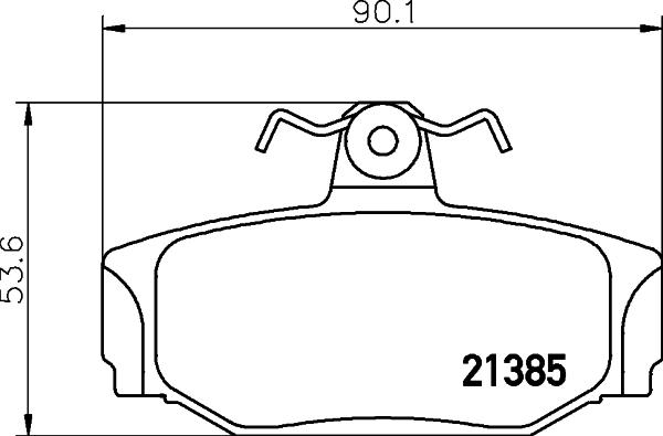 Mintex MDB1467 - Set placute frana,frana disc allinparts.ro
