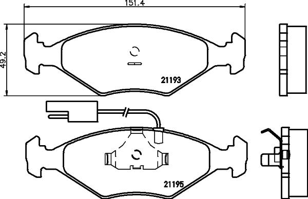 Mintex MDB1430 - Set placute frana,frana disc allinparts.ro