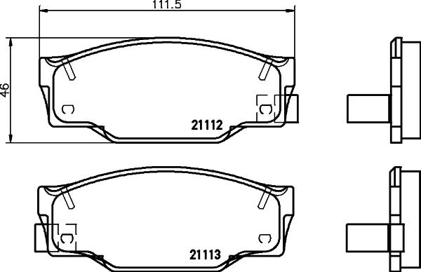 Mintex MDB1420 - Set placute frana,frana disc - allinparts.ro