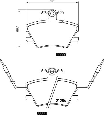 Mintex MDB1472 - Set placute frana,frana disc - allinparts.ro
