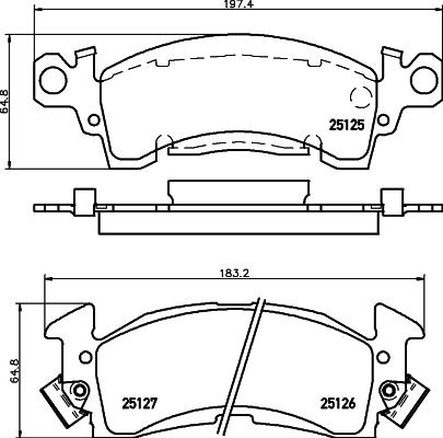 Mintex MDB1594 - Set placute frana,frana disc allinparts.ro