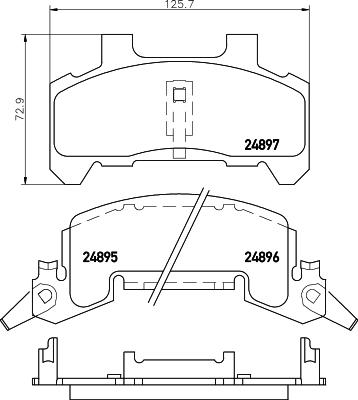Mintex MDB1598 - Set placute frana,frana disc allinparts.ro