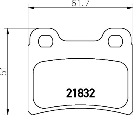 Mintex MDB1554 - Set placute frana,frana disc - allinparts.ro