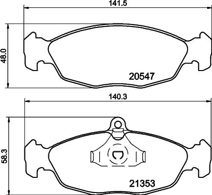 Mintex MDB1556 - Set placute frana,frana disc allinparts.ro
