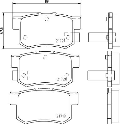 Mintex MDB1564 - Set placute frana,frana disc allinparts.ro