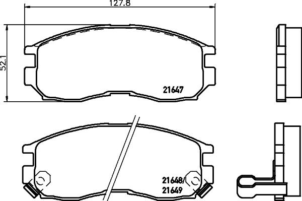 Mintex MDB1509 - Set placute frana,frana disc allinparts.ro