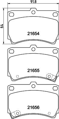 Mintex MDB1530 - Set placute frana,frana disc - allinparts.ro