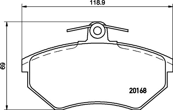 Mintex MDB1571 - Set placute frana,frana disc allinparts.ro