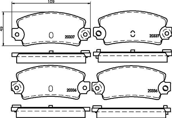 Mintex MDB1065 - Set placute frana,frana disc - allinparts.ro