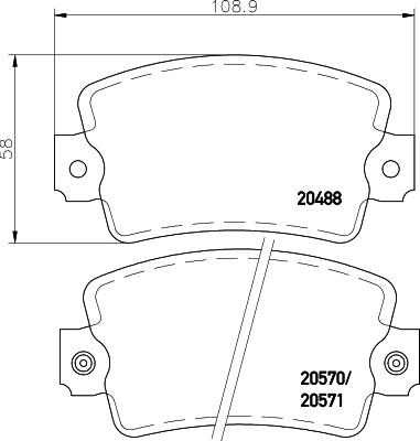 Mintex MDB1143 - Set placute frana,frana disc allinparts.ro