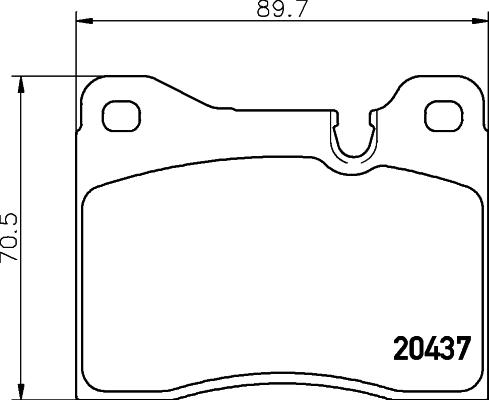 Mintex MDB1115 - Set placute frana,frana disc - allinparts.ro