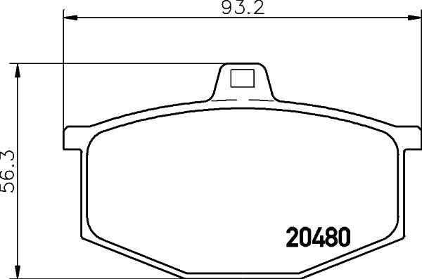 Mintex MDB1118 - Set placute frana,frana disc allinparts.ro