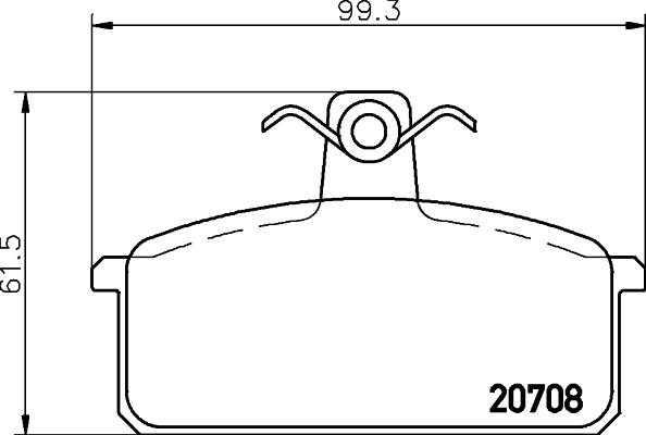 Mintex MDB1189 - Set placute frana,frana disc - allinparts.ro