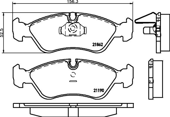 Mintex MDB1889 - Set placute frana,frana disc allinparts.ro