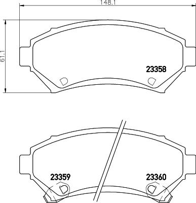Mintex MDB1824 - Set placute frana,frana disc allinparts.ro
