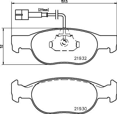 Mintex MDB1828 - Set placute frana,frana disc - allinparts.ro